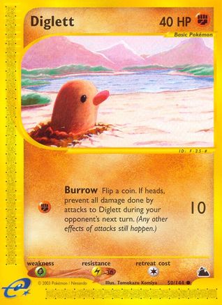 Diglett 50/144 - Reverse Holofoil