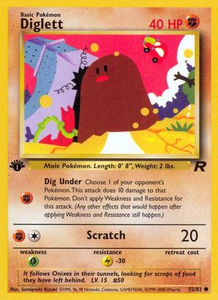 Diglett 52/82 - 1st Edition