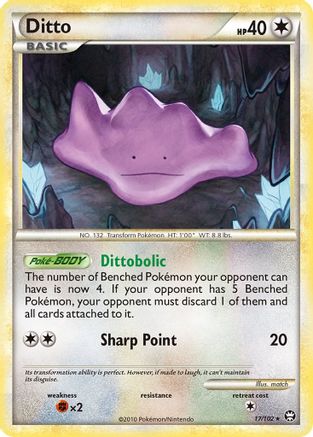 Ditto 17/102 - Reverse Holofoil