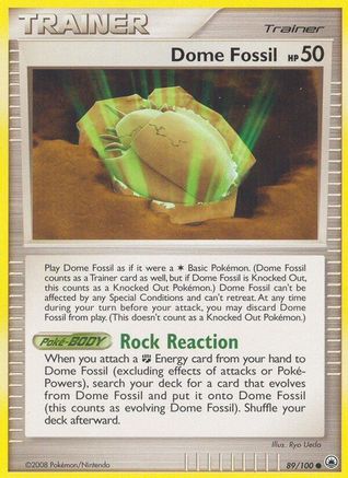 Dome Fossil 89/100 - Reverse Holofoil