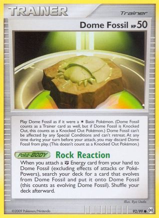 Dome Fossil 92/99 - Reverse Holofoil