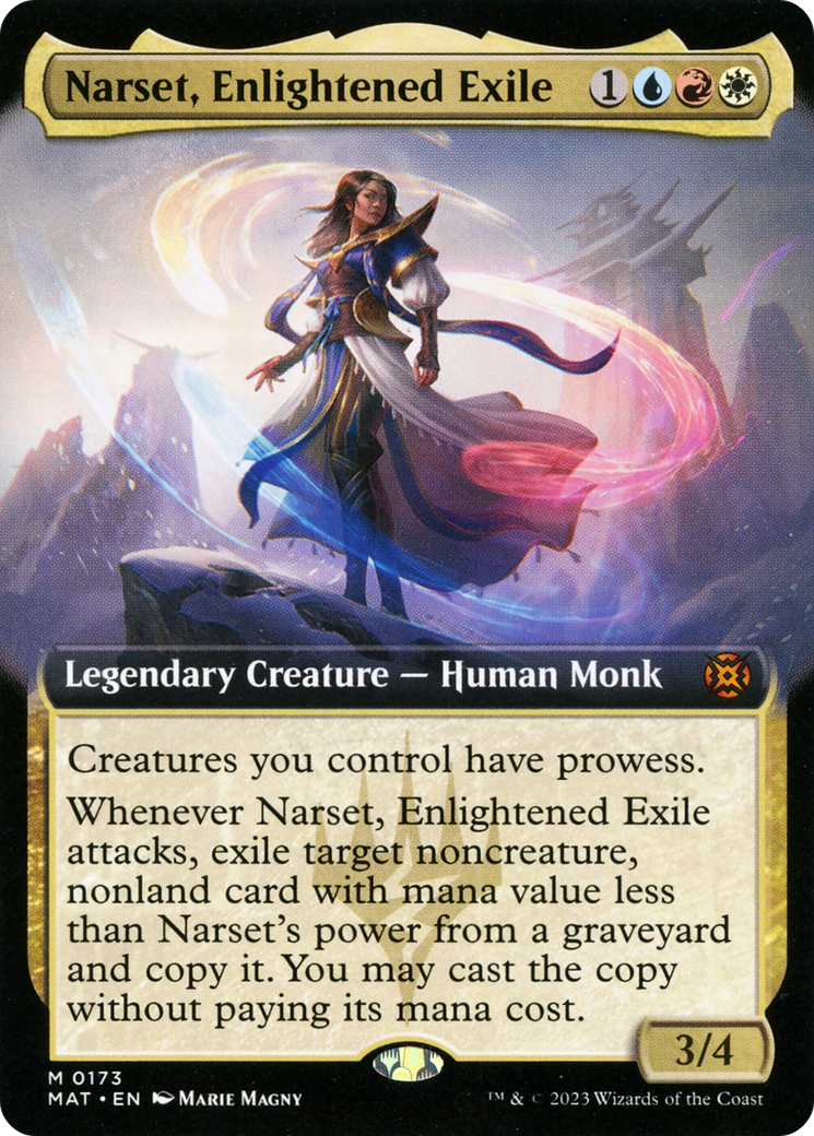 Narset, Enlightened Exile (MAT-173) - : (Extended Art) Foil