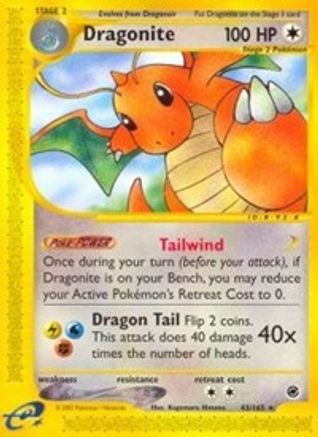 Dragonite (43) 43/165 - Reverse Holofoil