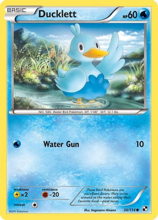 Ducklett 36/114 - Reverse Holofoil