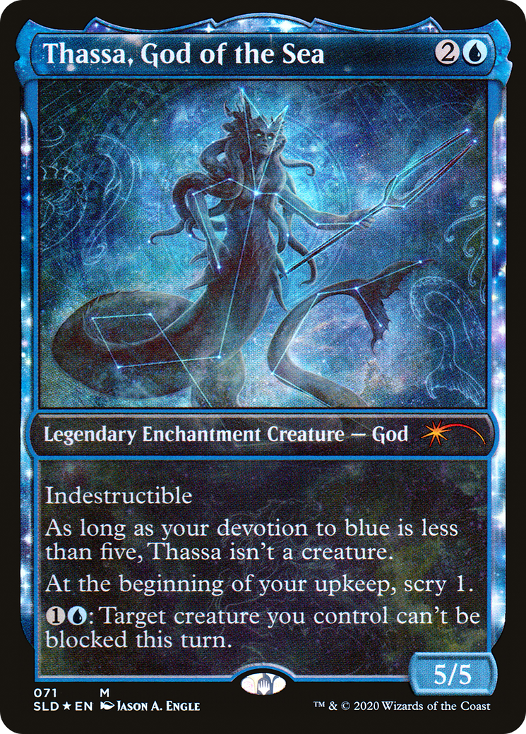 Thassa, God of the Sea (SLD-071) - : (enchantment, Showcase) Foil