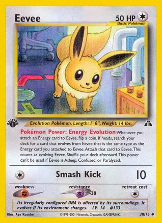 Eevee 38/75 - 1st Edition