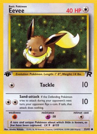 Eevee 55/82 - 1st Edition