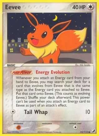 Eevee 55/115 - Reverse Holofoil