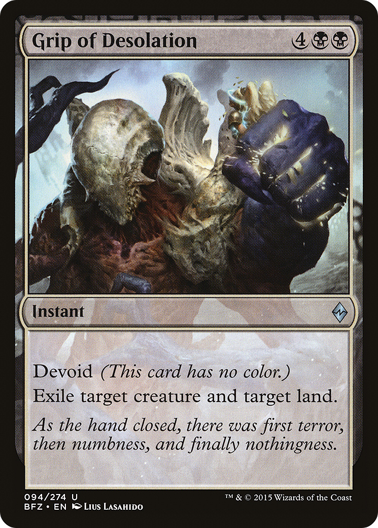 Grip of Desolation (BFZ-094) - : (devoid)