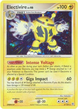 Electivire 3/130 - Reverse Holofoil