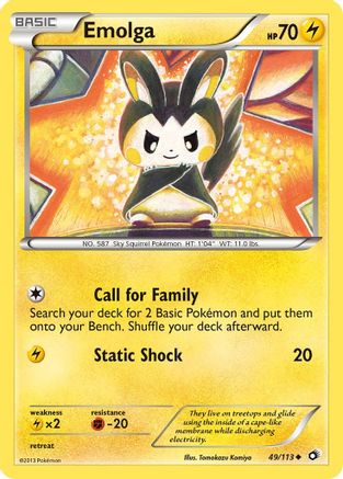 Emolga 49/113 - Reverse Holofoil