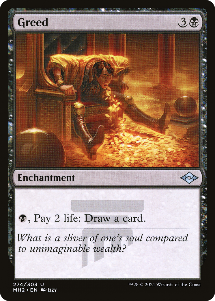 Greed (MH2-274) -  Etched Foil