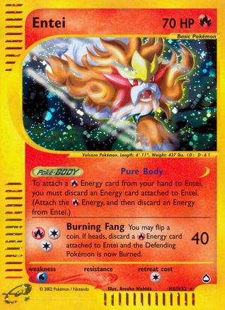 Entei (H8) H8/147 - Holofoil