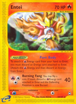 Entei 10/147 - Reverse Holofoil