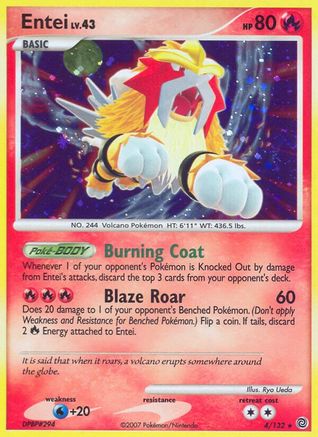 Entei 4/132 - Reverse Holofoil