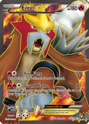 Entei EX (103 Full Art) 103/108 - Holofoil