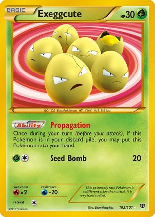 Exeggcute (102 Secret Rare) 102/101 - Holofoil