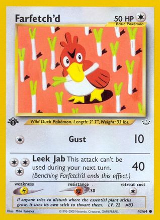 Farfetch'd 43/64 - 1st Edition