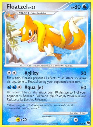 Floatzel 37/106 - Reverse Holofoil