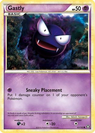 Gastly 63/102 - Reverse Holofoil