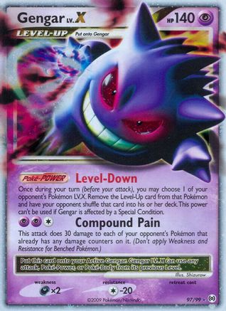 Gengar Lv.X 97/99 - Holofoil