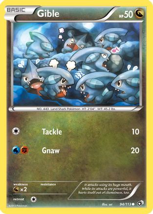 Gible 94/113 - Reverse Holofoil