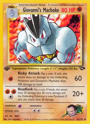 Giovanni's Machoke 42/132 - 1st Edition