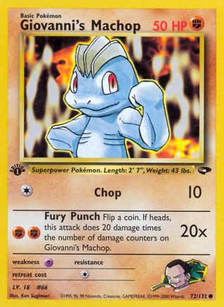 Giovanni's Machop 72/132 - Unlimited