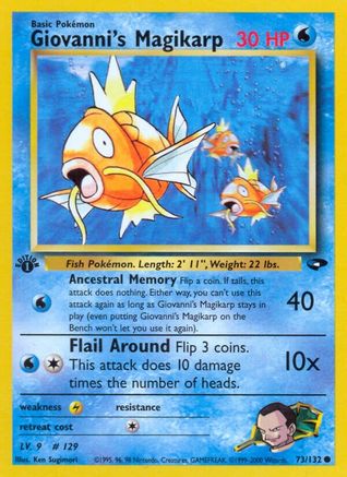 Giovanni's Magikarp 73/132 - 1st Edition