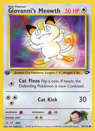 Giovanni's Meowth (74) 74/132 - 1st Edition