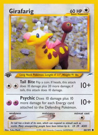 Girafarig 66/105 - 1st Edition