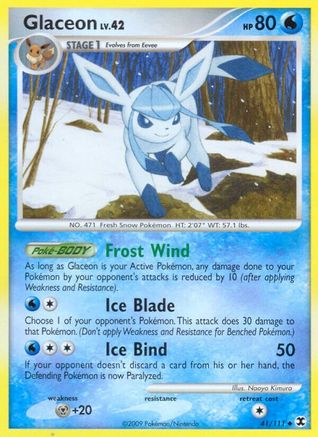 Glaceon 41/111 - Reverse Holofoil