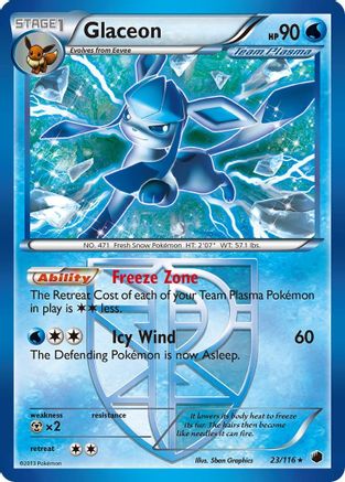 Glaceon (Team Plasma) 23/116 - Reverse Holofoil