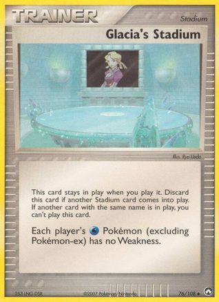 Glacia's Stadium 76/108 - Reverse Holofoil