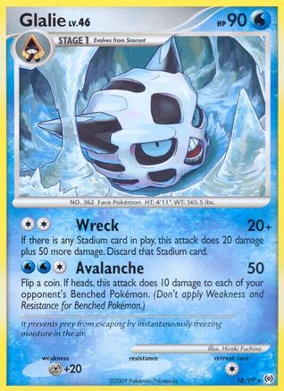 Glalie 18/99 - Reverse Holofoil