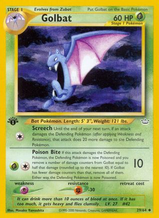 Golbat 29/64 - 1st Edition