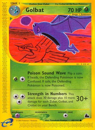 Golbat 60/144 - Reverse Holofoil