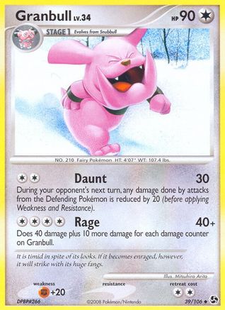 Granbull 39/106 - Reverse Holofoil