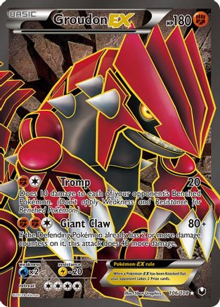 Groudon EX (106 Full Art) 106/108 - Holofoil