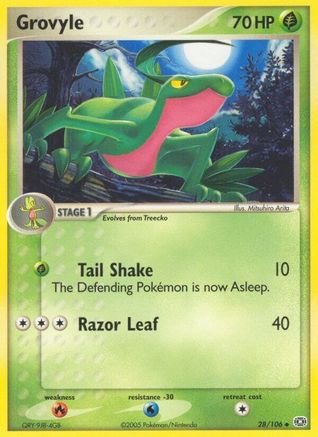 Grovyle 28/106 - Reverse Holofoil