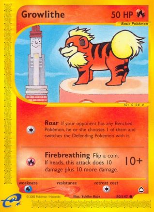 Growlithe (80) 80/147 - Reverse Holofoil