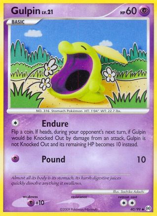 Gulpin (40) 40/99 - Reverse Holofoil