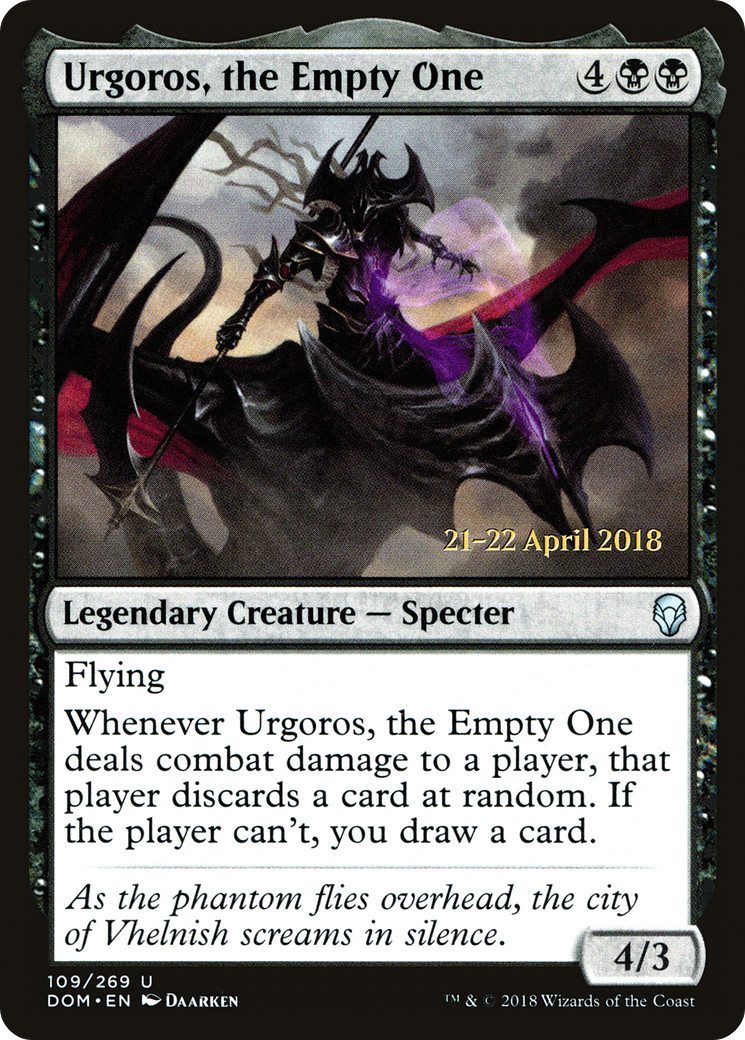 Urgoros, the Empty One (PRE-109S) -  Foil