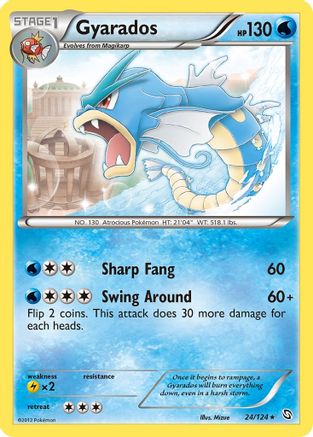 Gyarados 24/124 - Reverse Holofoil