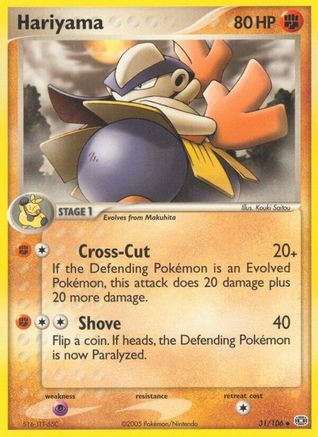 Hariyama 31/106 - Reverse Holofoil