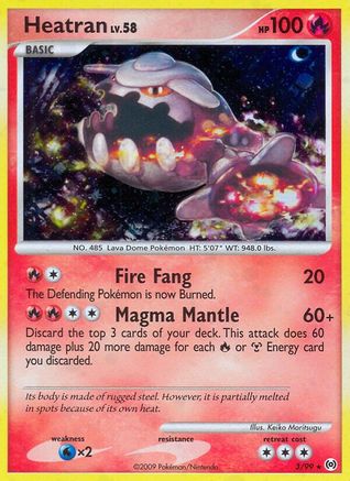 Heatran 3/99 - Reverse Holofoil