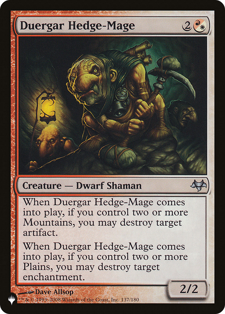 Duergar Hedge-Mage (LIST-EVE-137) -