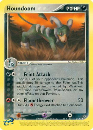 Houndoom 34/97 - Reverse Holofoil