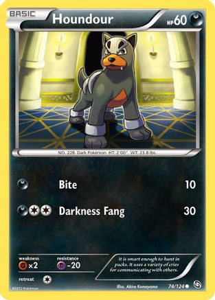 Houndour 74/124 - Reverse Holofoil