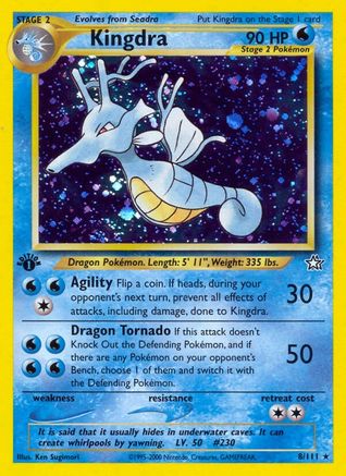 Kingdra 8/111 - 1st Edition Holofoil